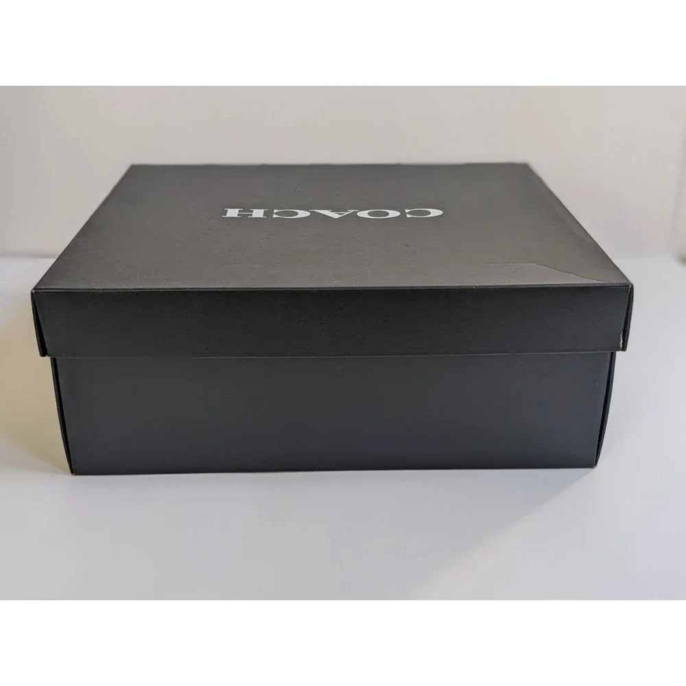 Coach Black EMPTY Shoe Storage Gift Large Cardboard Box ONLY 13.75 x 11 x 5.5